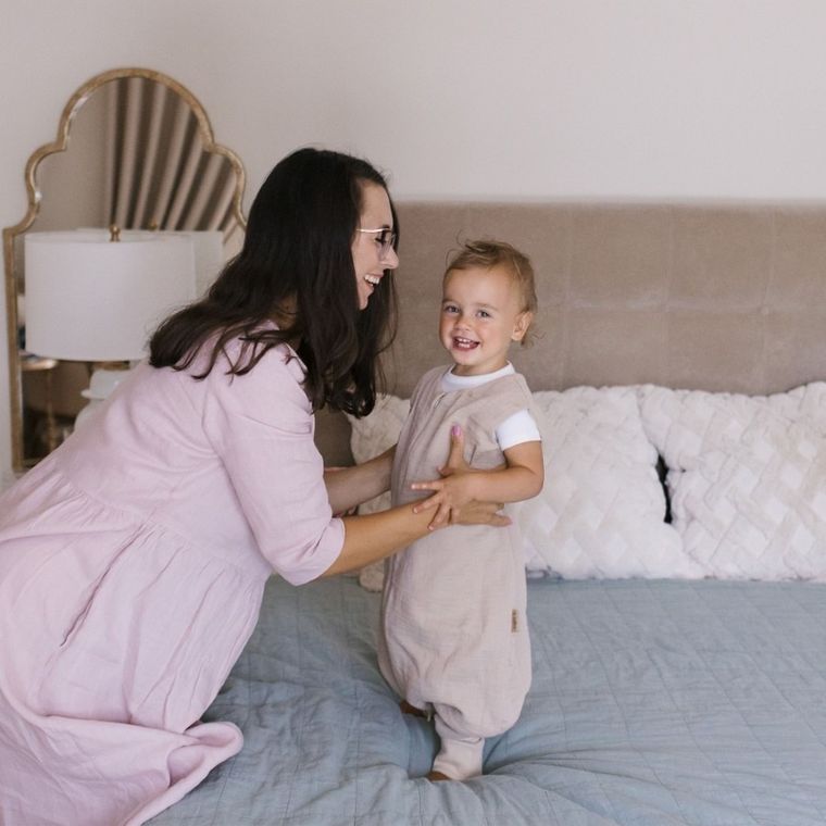 Zaffiro, Malaga, śpiworek do spania z nogawkami, muślinowy, TOG 1.5, beige, 1-2l