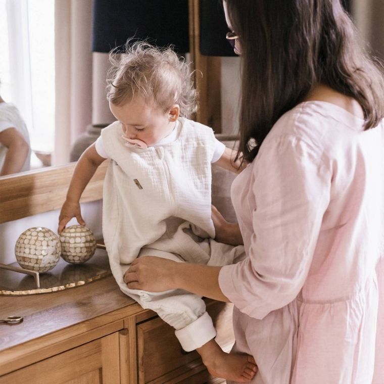 Zaffiro, Malaga, śpiworek do spania z nogawkami, muślinowy, TOG 1.5, vanilla, 1-2l