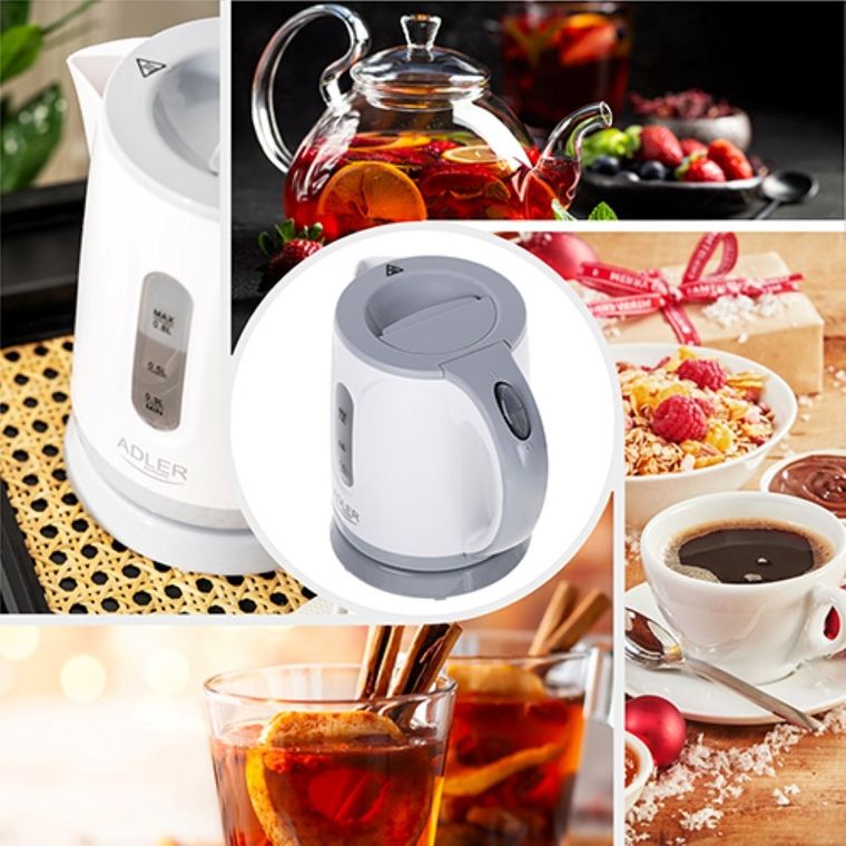 Adler, czajnik plastikowy, 0,8l