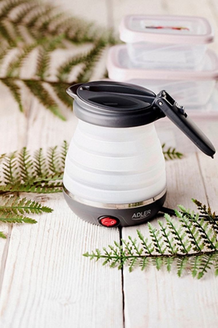 Adler, czajnik turystyczny, silikonowy, 0,6 l