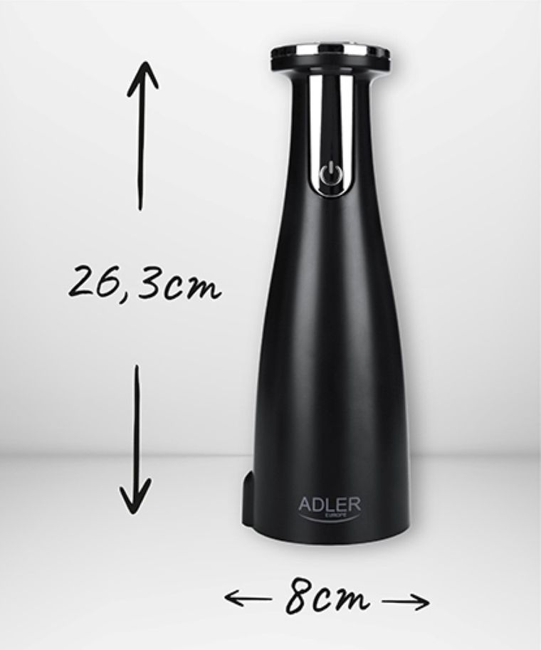 Adler, młynek elektryczny do przypraw, soli i pieprzu, 3w1, AD 4449B