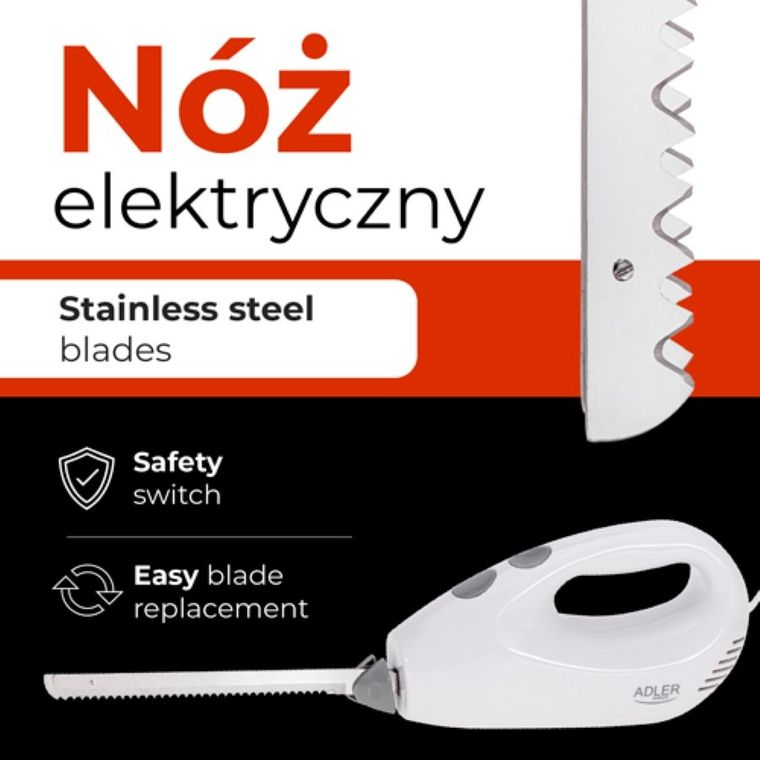 Adler, nóż elektryczny