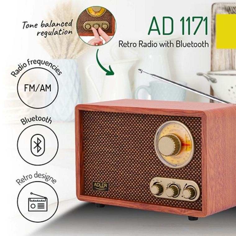 Adler, retro radio z bluetooth