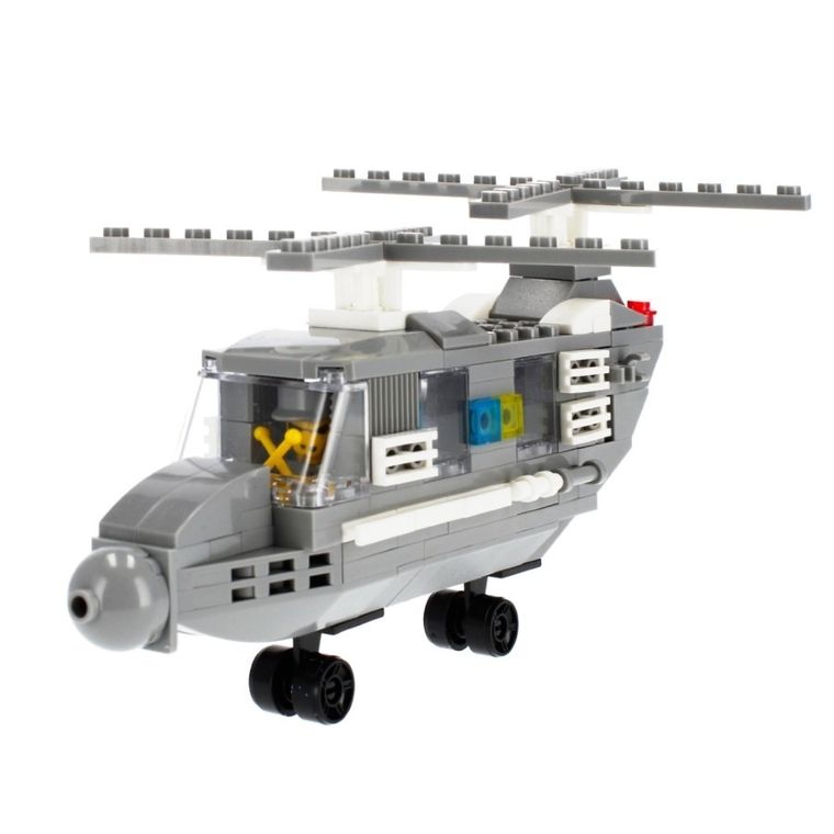 Alleblox, helikopter wojskowy, klocki konstrukcyjne, 179 elementów