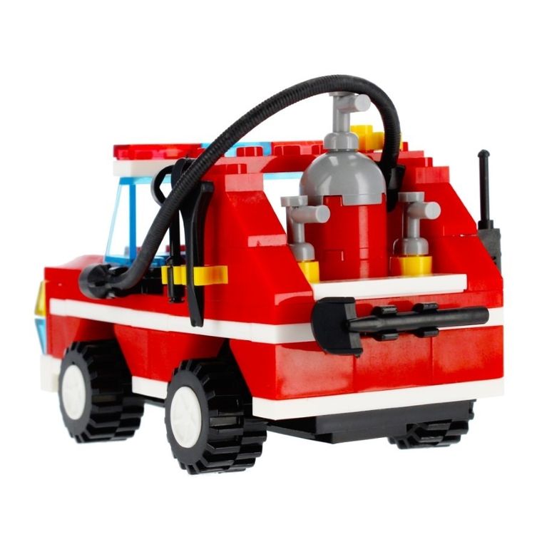 Alleblox, pojazd strażacki, klocki konstrukcyjne, 140 elementów