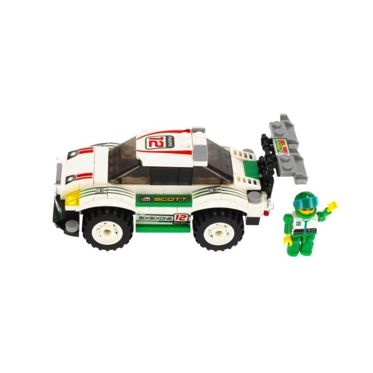 Alleblox, samochód wyścigowy, klocki konstrukcyjne, 173 elementów elementów