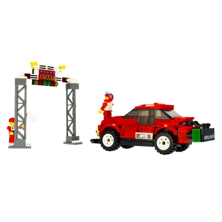 Alleblox, samochód wyścigowy, klocki konstrukcyjne, 255 elementów