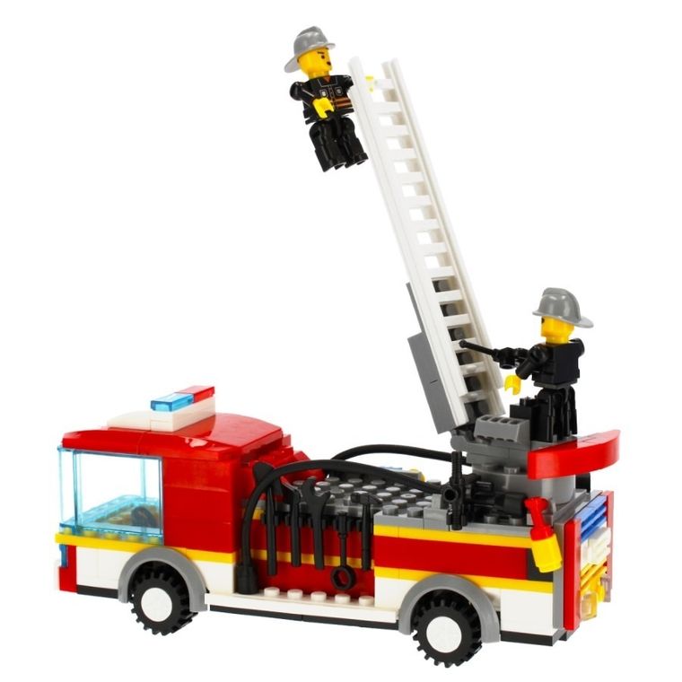 Alleblox, wóż strażacki, klocki konstrukcyjne, 196 elementów