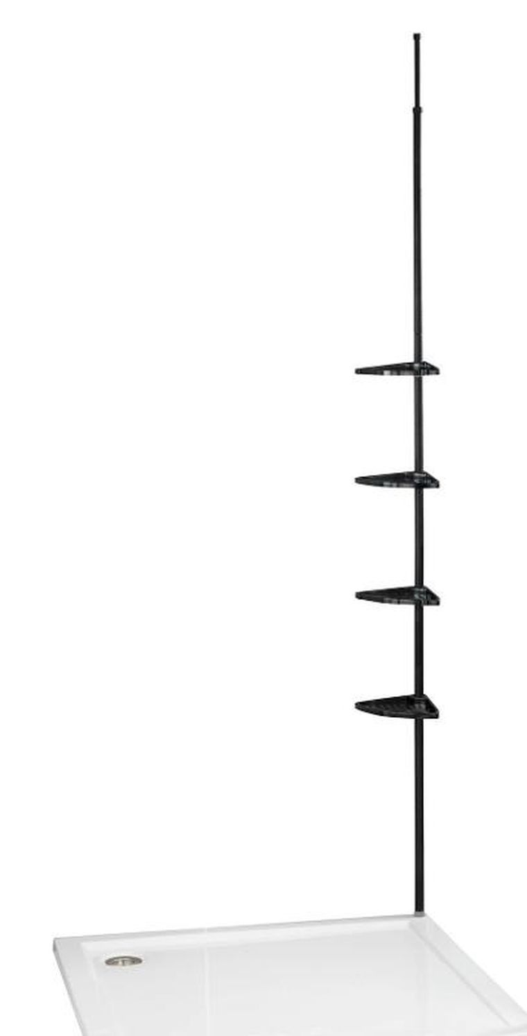 Allstar, metalowa półka pod prysznic z regulowaną wysokością, Allstar