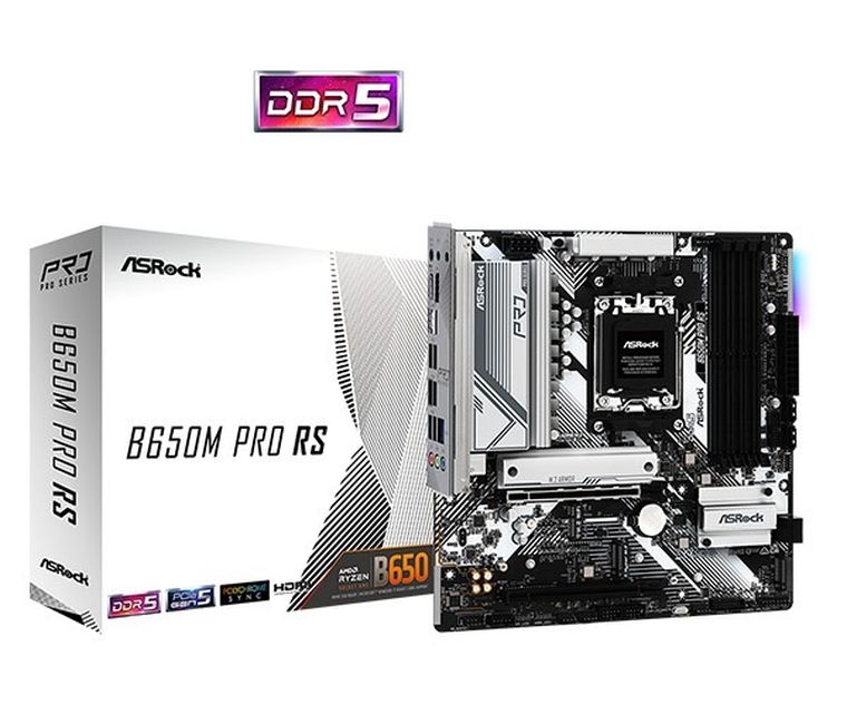 ASRock, płyta główna, B650M PRO RS AM5 4DDR5 HDMI/DP mATX