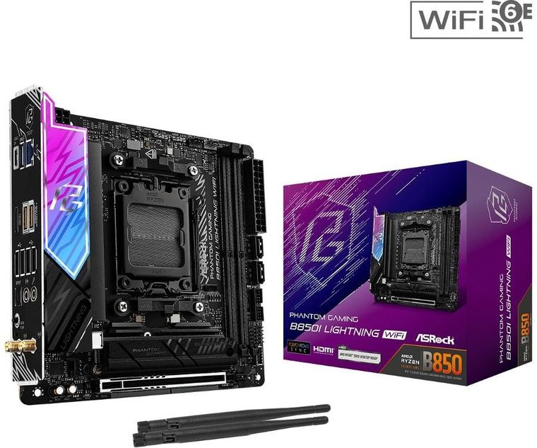 ASRock, płyta główna, B850I LIGHTNING WIFI AM5 2DDR5 ITX
