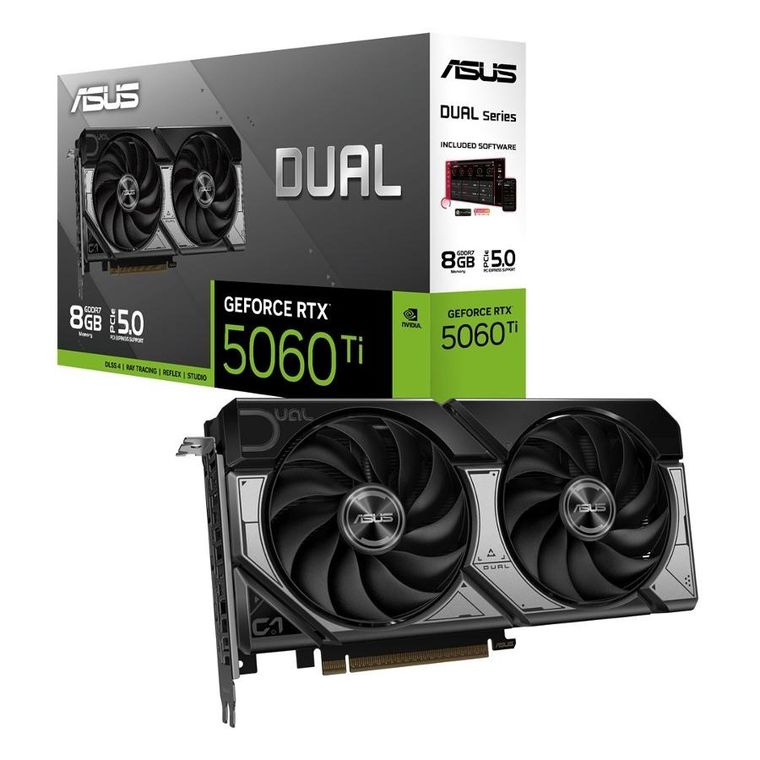 Asus, karta graficzna, GeForce RTX 5060 Ti DUAL 8GB GDDR7 128BIT HDMI/3DP