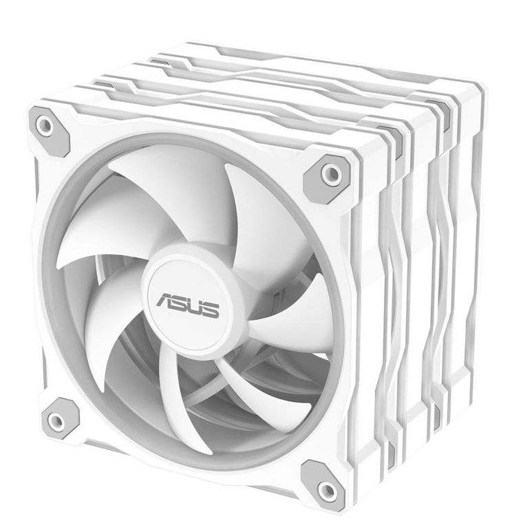 Asus, Prime, wentylator, biały, ARGB, MR120 FAN