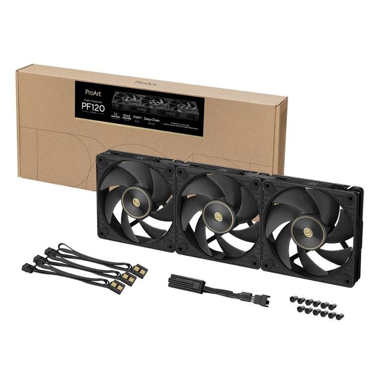 Asus, Proart, wentylator, PF120 FAN PWM BLACK