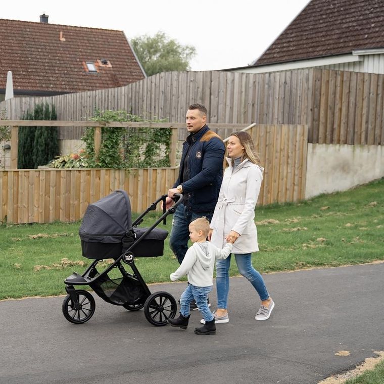 Baby Jogger, City Elite 2w1, wózek spacerowy z gondolą, terenowy, opulent black
