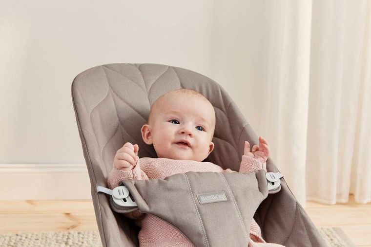 BabyBjörn, Bliss Woven, leżaczek, sand grey