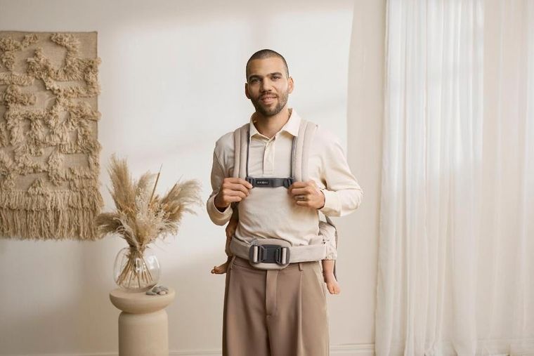 BabyBjörn, Harmony, nosidełko, woven, jasny beż