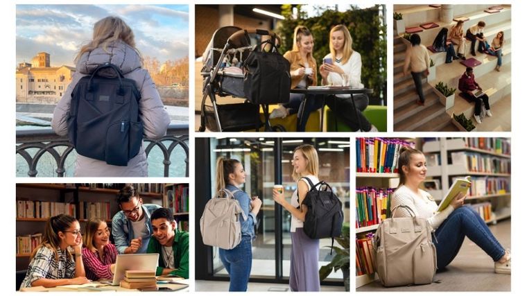 BabyOno, Modern, plecak dla mamy, czarny