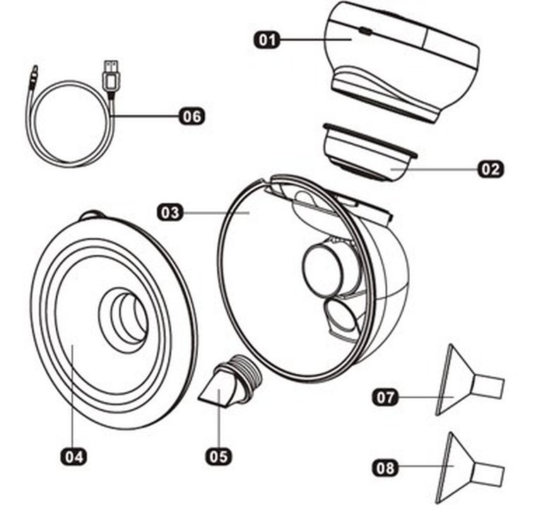 BabyOno, Shelly, laktator muszlowy, elektryczny