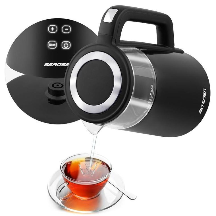 Berdsen, czajnik elektryczny, czarny, 1,7l, BD-707