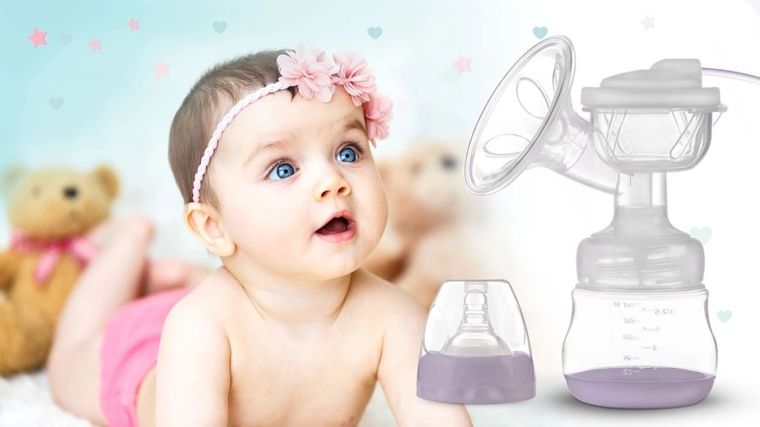 Berdsen, dwufazowy laktator elektryczny, fioletowy