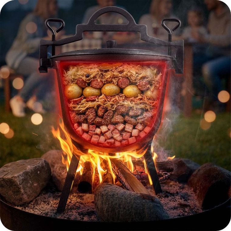 Berdsen, kociołek żeliwny, 8l