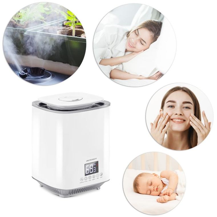 Berdsen, nawilżacz powietrza, biały, BD-502