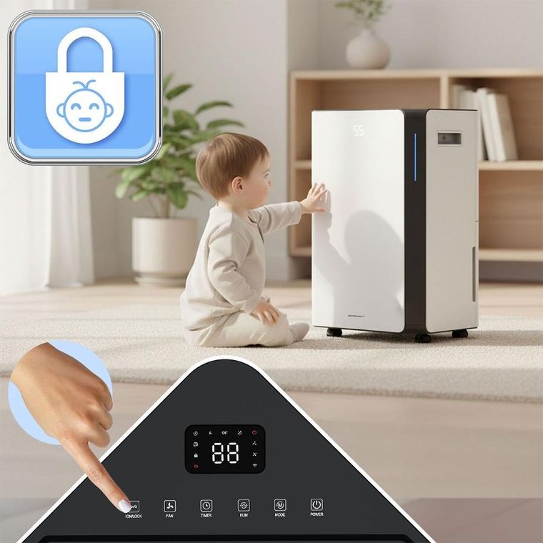 Berdsen, osuszacz powietrza kompresorowy, pochłaniacz wilgoci, 20l/24h, higrostat, biały, BD-532