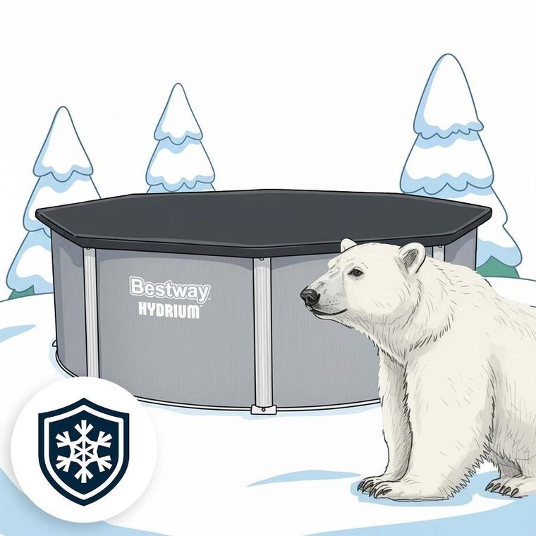 Bestway, basen ogrodowy, panelowy, całoroczny, 13w1, 549-132 cm