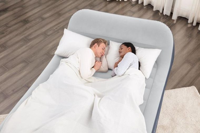 Bestway, dmuchany materac z pompką, 226-152-84 cm