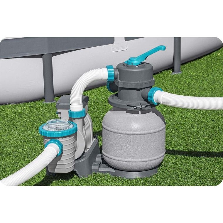 Bestway, pompa piaskowa do basenów + kulki filtracyjne, 6056 l/h, 58497
