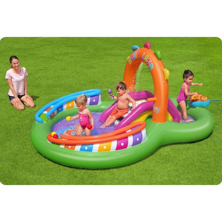 Bestway, Sing 'N splash, plac zabaw, dmuchany, 295-190-137 cm