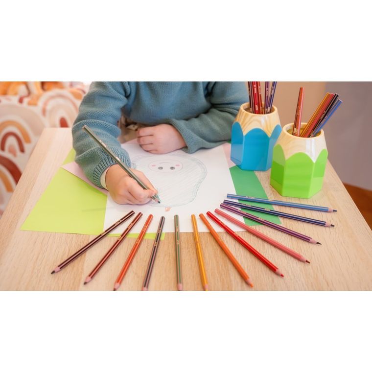 Bic, Kids, Evolution Stripes, kredki ołówkowe, 12 kolorów