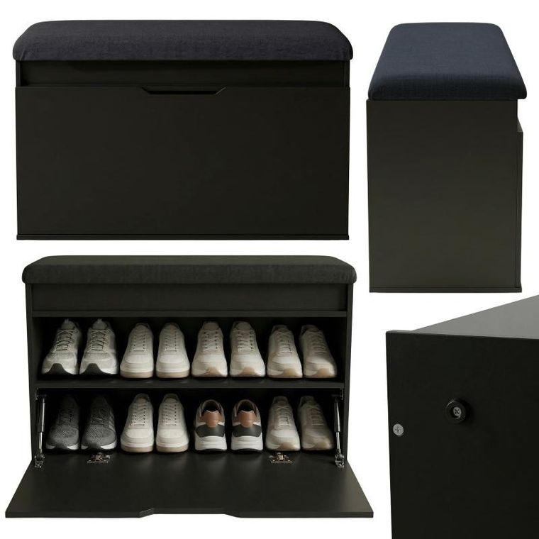 Boximo, Soto, szafka na buty z siedziskiem i schowkiem, 80-50-35 cm