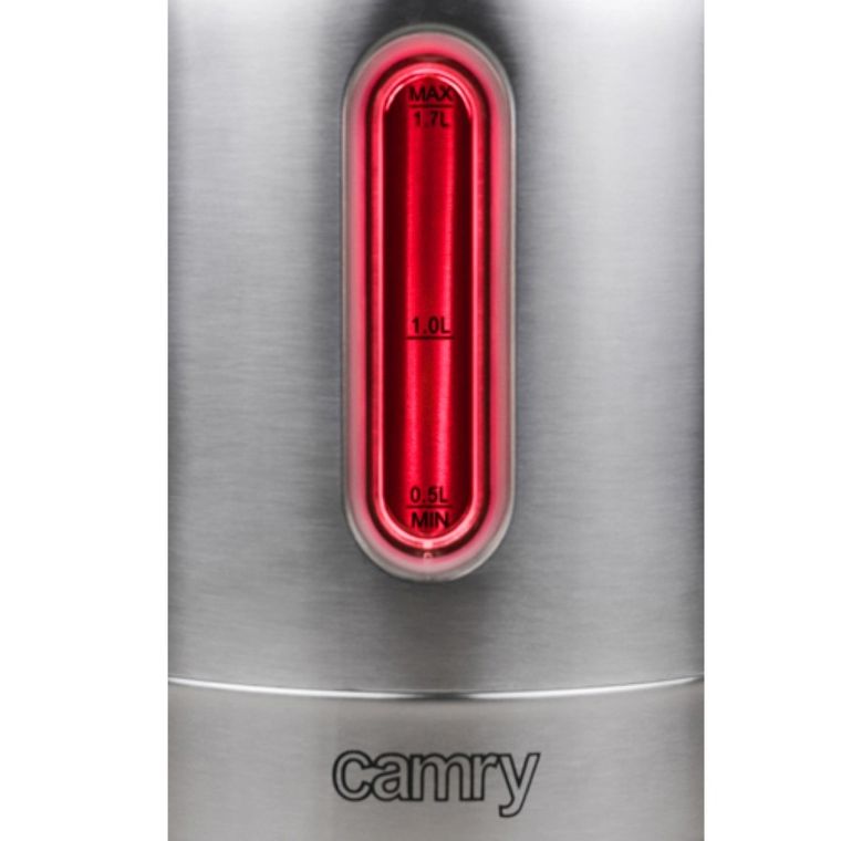 Camry, czajnik elektryczny, metalowy, 1.7 L, 2200W, CR 1253
