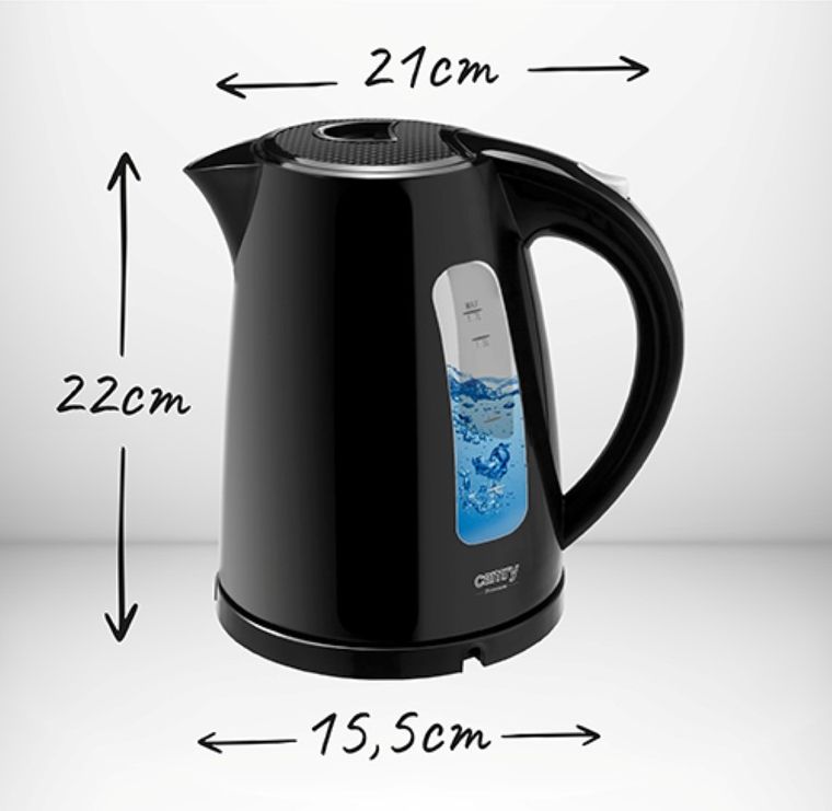 Camry, czajnik elektryczny, plastikowy, 1.7 L, 2000W, CR 1255