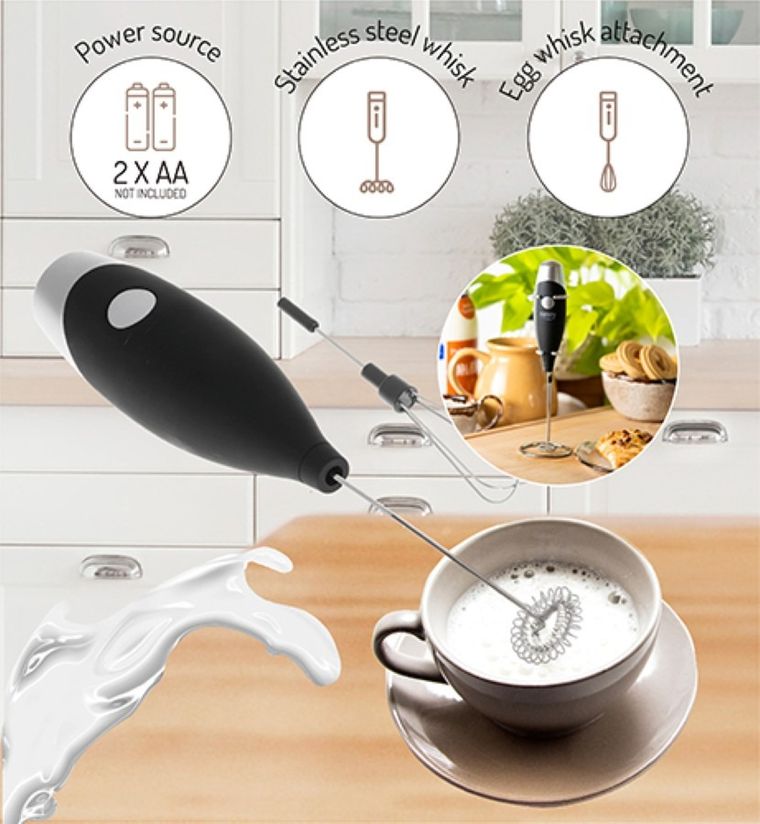 Camry, spieniacz do mleka z mieszadłem i stojakiem