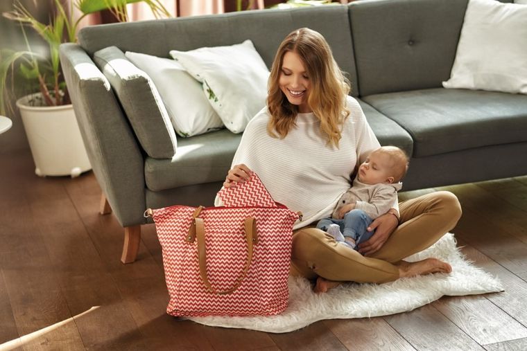 Canpol babies, torba do wózka, czerwona