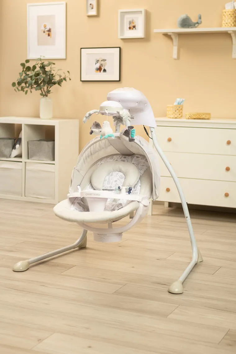 Caretero, Raffi, huśtawka elektryczna, light grey