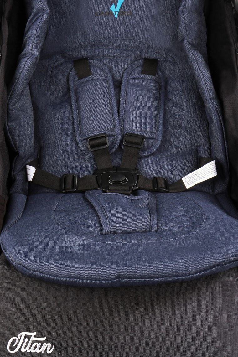 Caretero, Titan, wózek spacerowy, granatowy