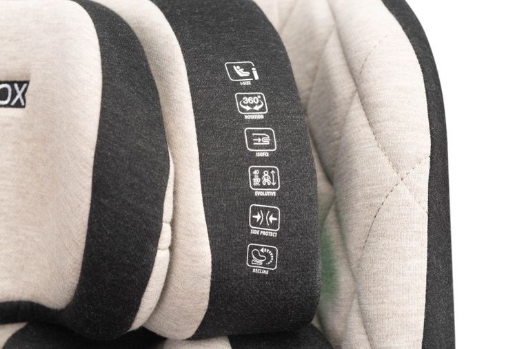 Caretero, Turox I-Size, fotelik samochodowy, Beige, 40-150 cm