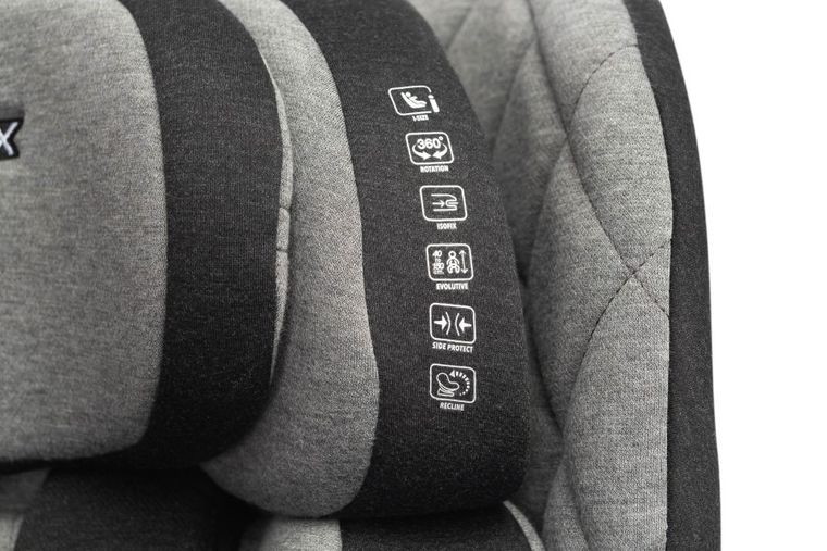 Caretero, Turox I-Size, fotelik samochodowy, Graphite, 40-150 cm