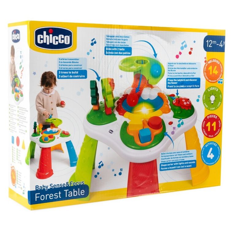 Chicco, Baby Sense & Focus, Leśni przyjaciele, stolik edukacyjny
