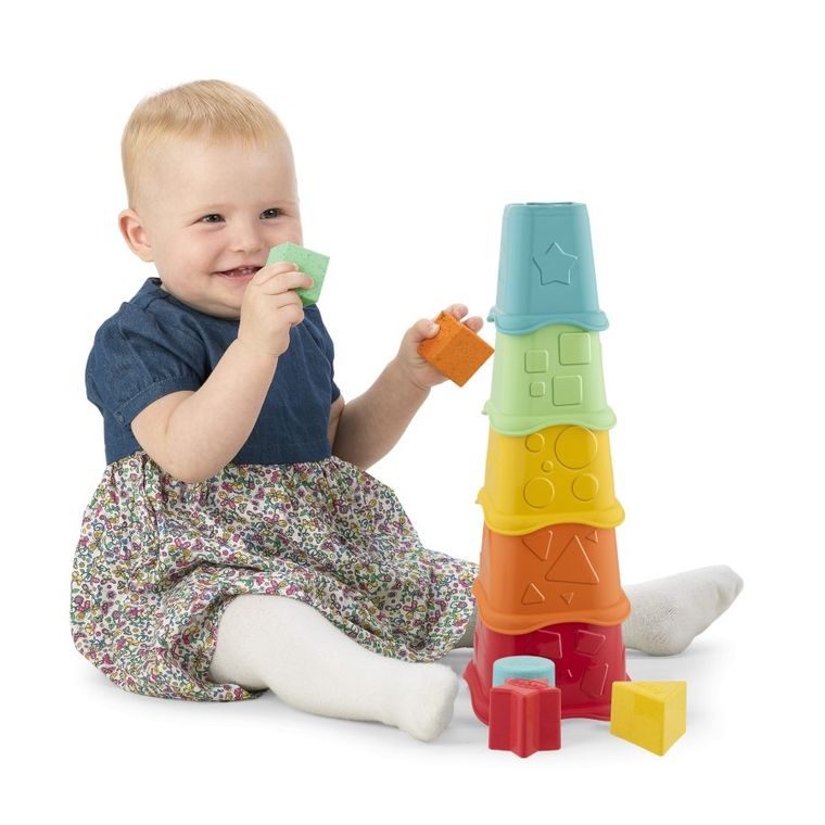 Chicco, ECO+, Wieża 2w1, kubeczki