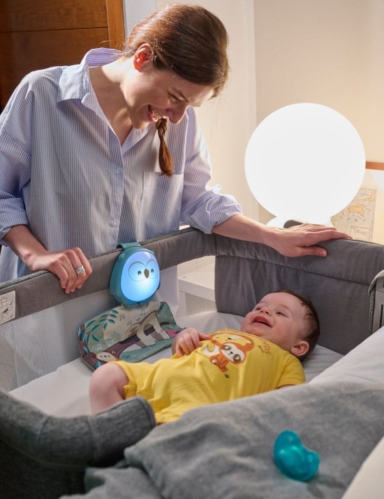 Chicco, First Dreams, Relax & Play Mat, interaktywna mata 2w1 z lampką i melodiami, sowa