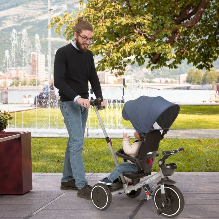 Chicco, First Rides, rowerek 3-kołowy, granatowy