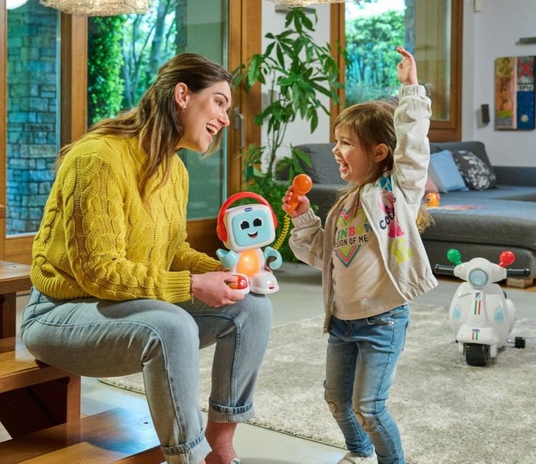 Chicco, Happy Music, Robit, Robot Śpiewający Karaoke, zabawka interaktywna 2w1