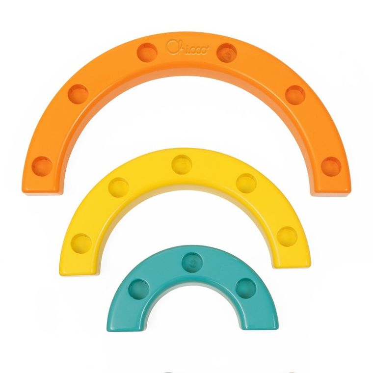 Chicco, Smart2Play, Kolorowe Pinezki, układanka, tęcza