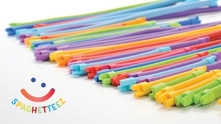 Clics, Spaghetteez, miękkie patyczki konstrukcyjne, 70 elementów