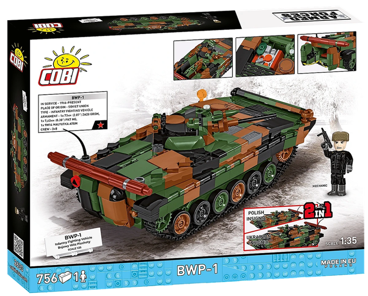 Cobi, Armed Forces, BWP-1, klocki, 1:35, 756 elementów